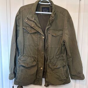 Levi's Canvas Multi-Pocket Utility Jacket, Army Green, Outdoors, Fisherman, M